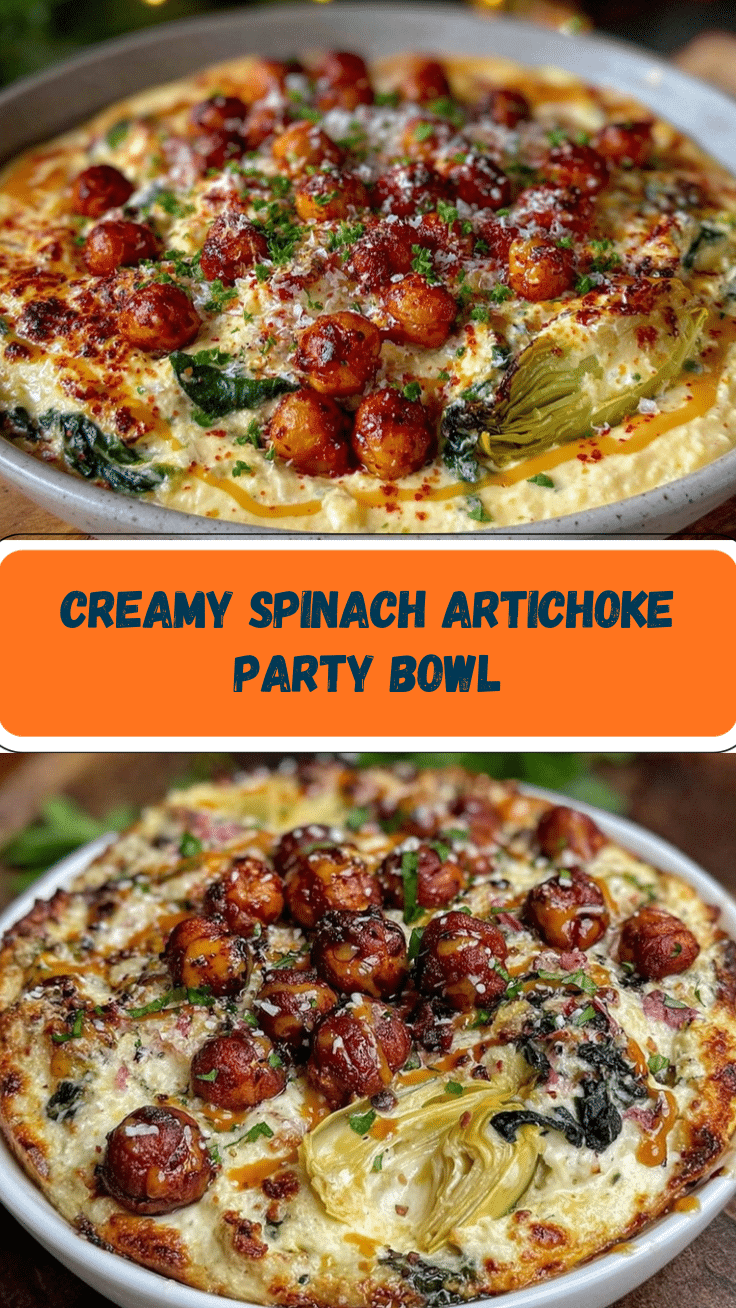 spinach-artichoke party bowl recipe