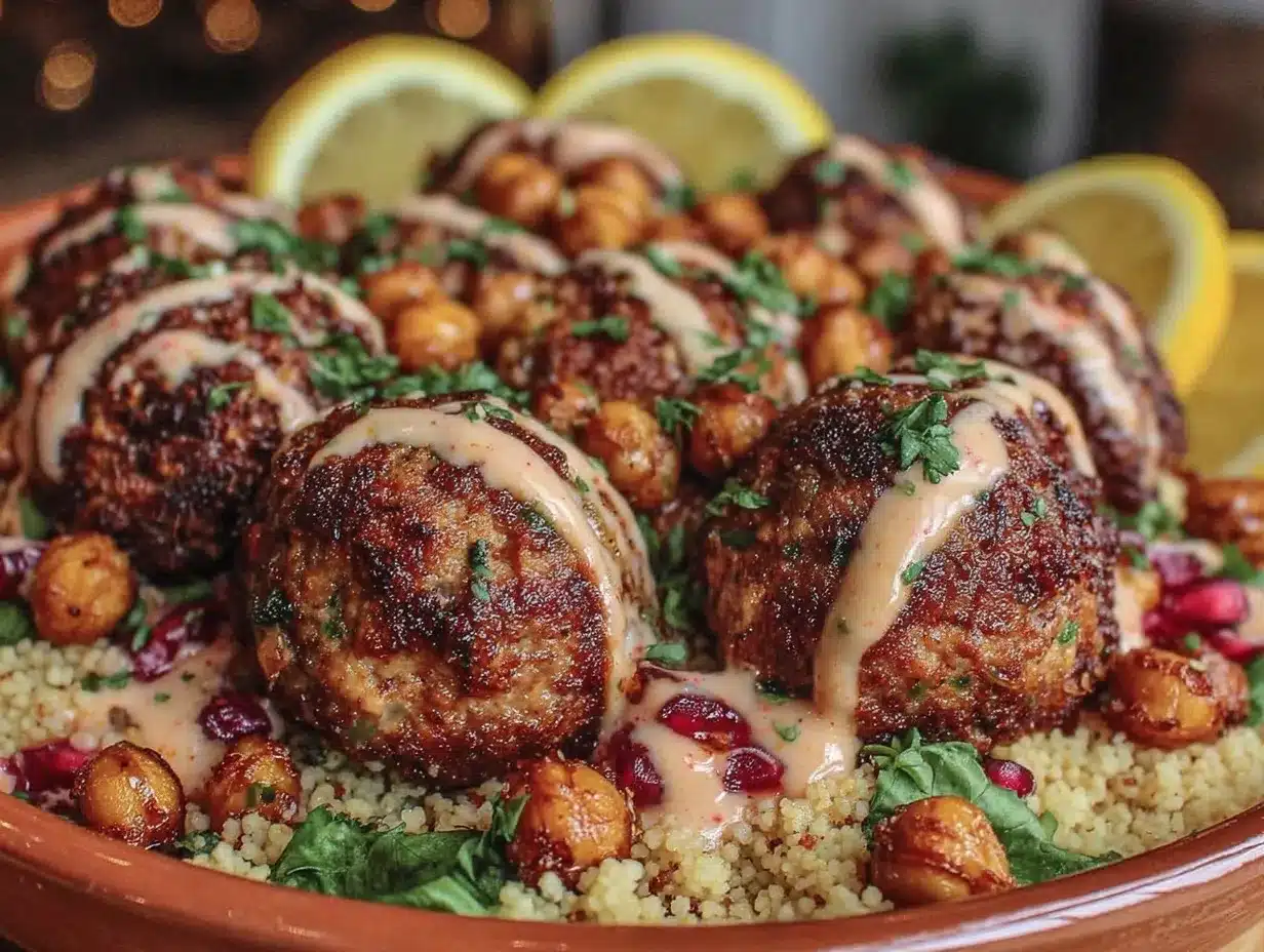 turkey meatballs dinner bowl preparation steps