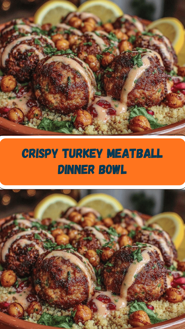 turkey meatballs dinner bowl recipe