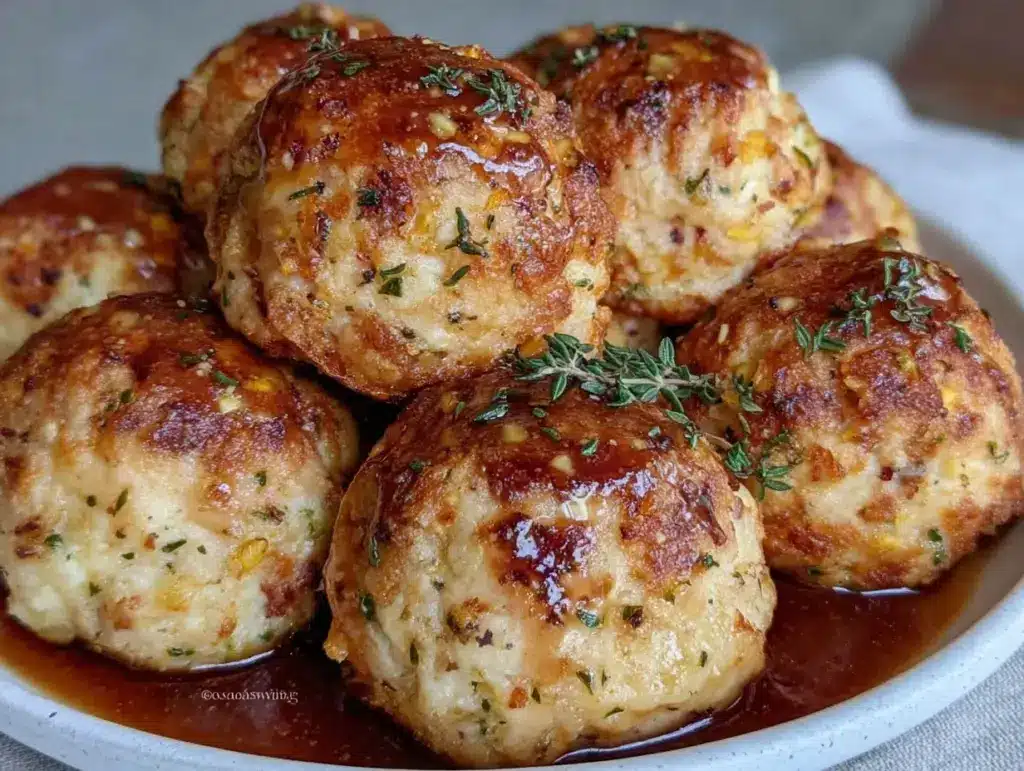 turkey stuffing balls - featured image