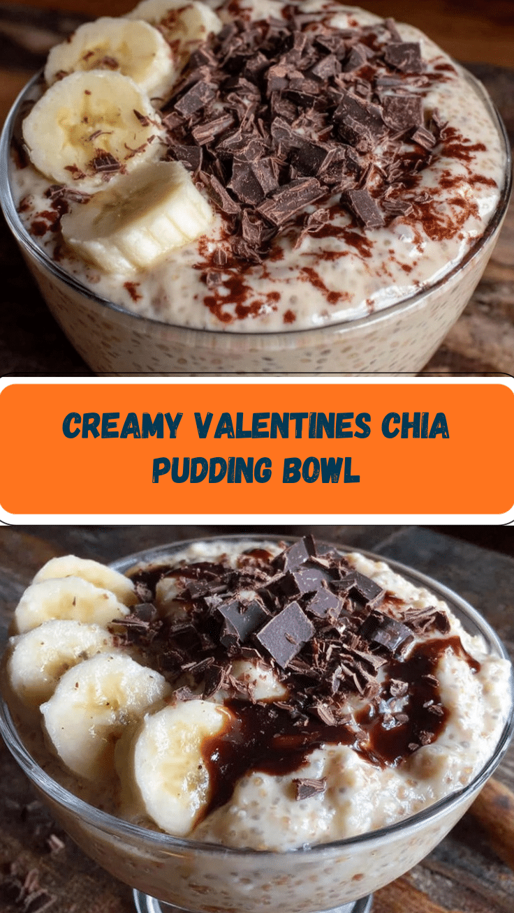 Valentines chia pudding bowl recipe