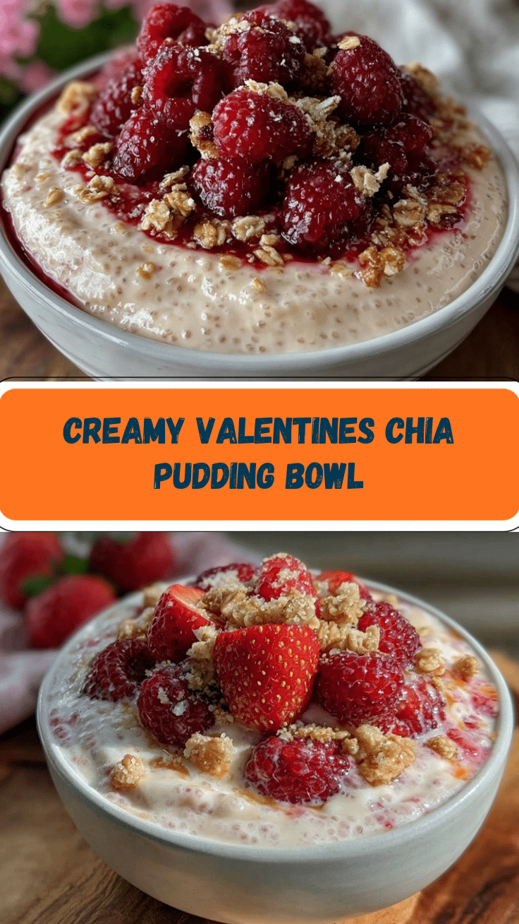 valentines chia pudding bowl recipe