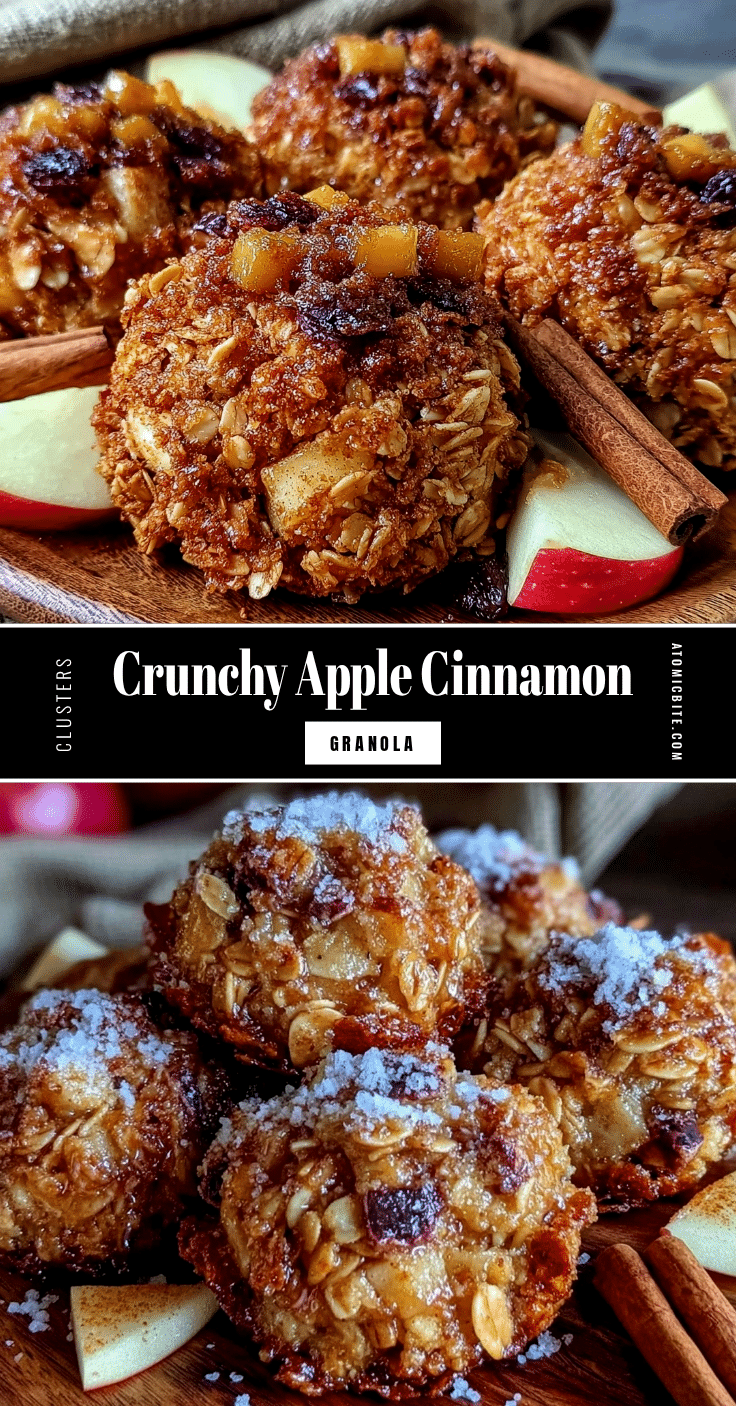apple cinnamon granola clusters recipe