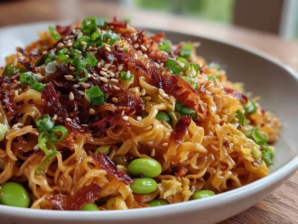 asian sesame noodle salad - featured image