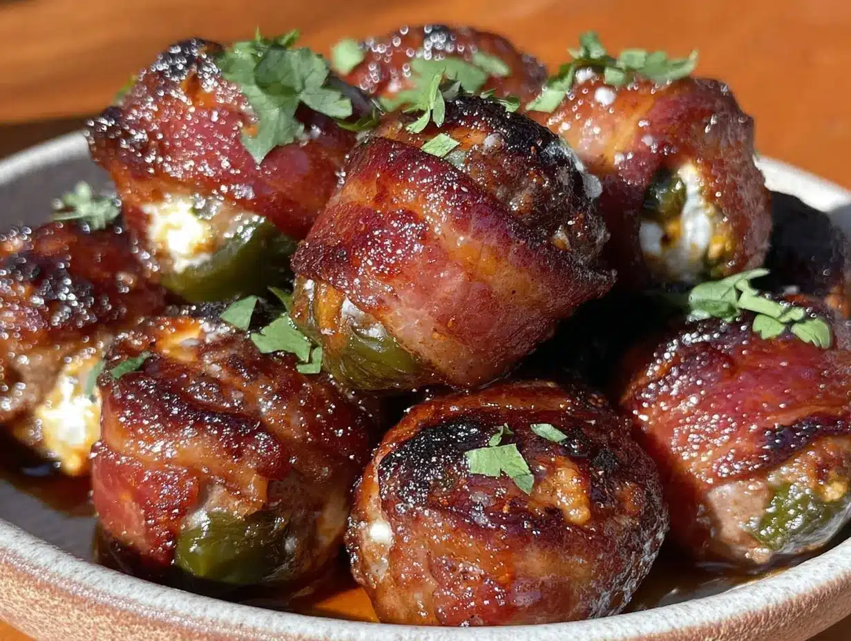 bacon-wrapped jalapeño cream cheese meatballs preparation steps