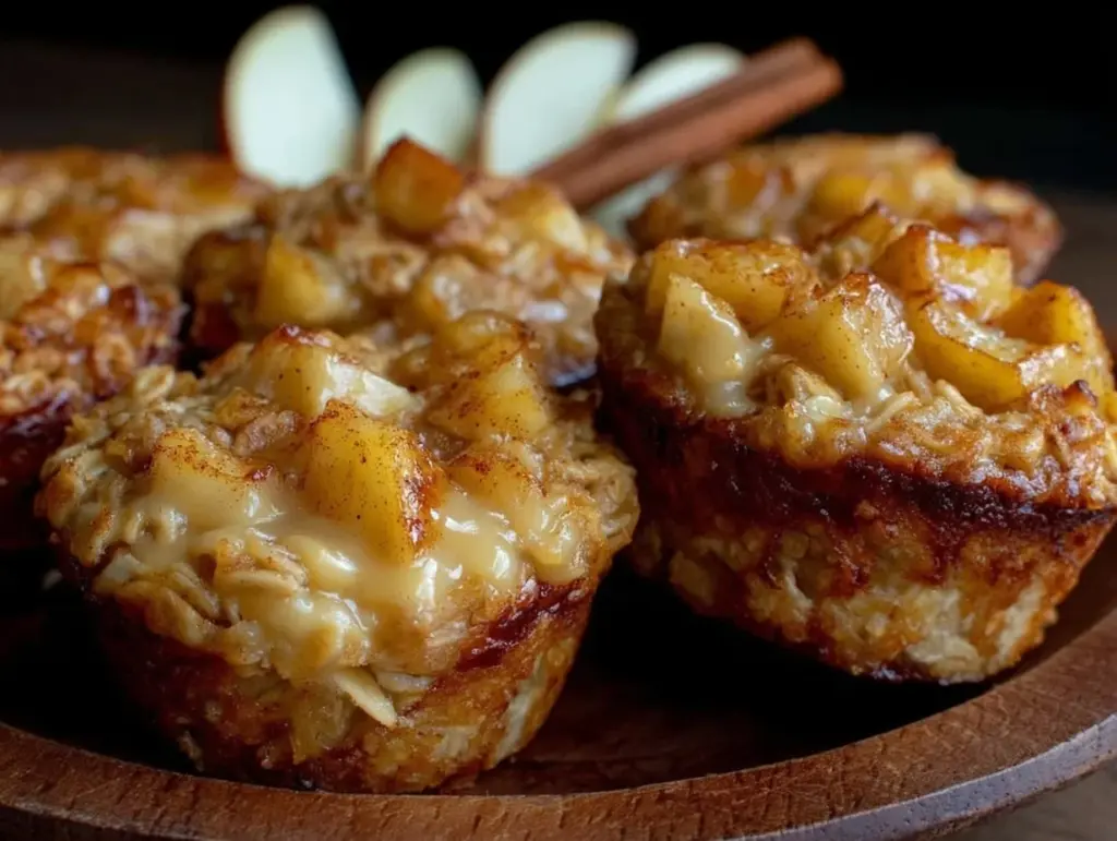 baked apple cinnamon oatmeal cups - featured image