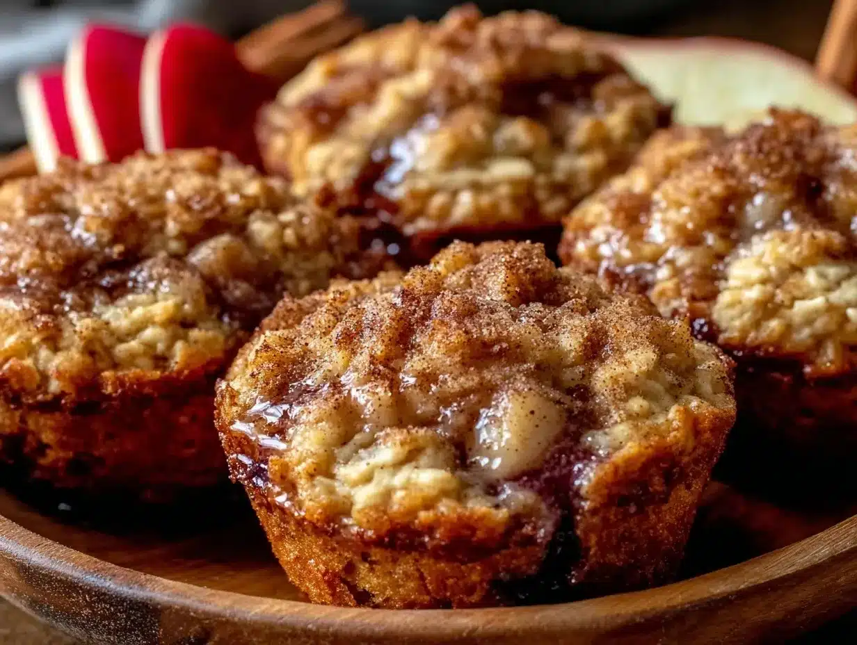 baked apple cinnamon oatmeal cups preparation steps