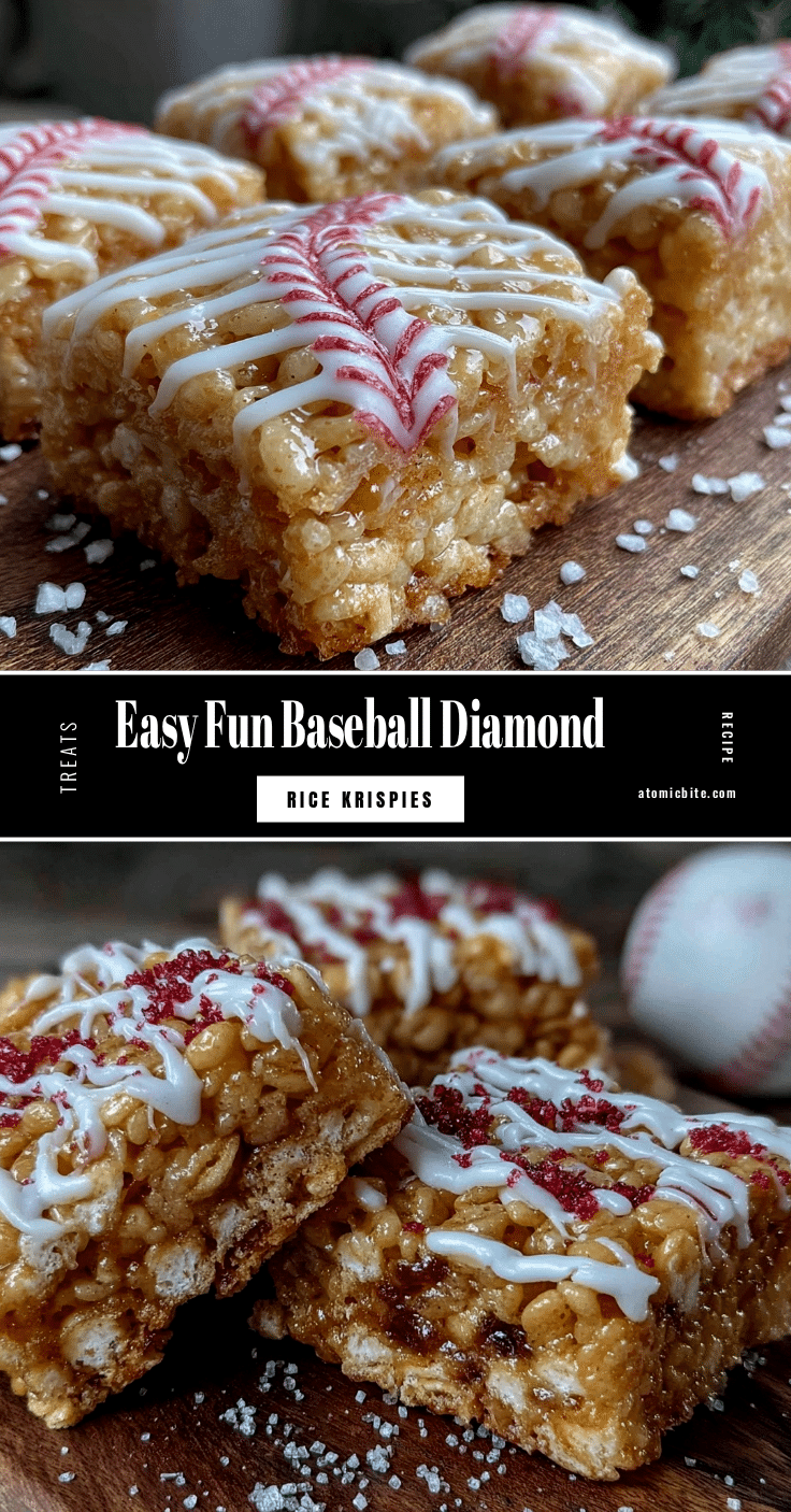 Baseball Diamond Rice Krispies Treats recipe