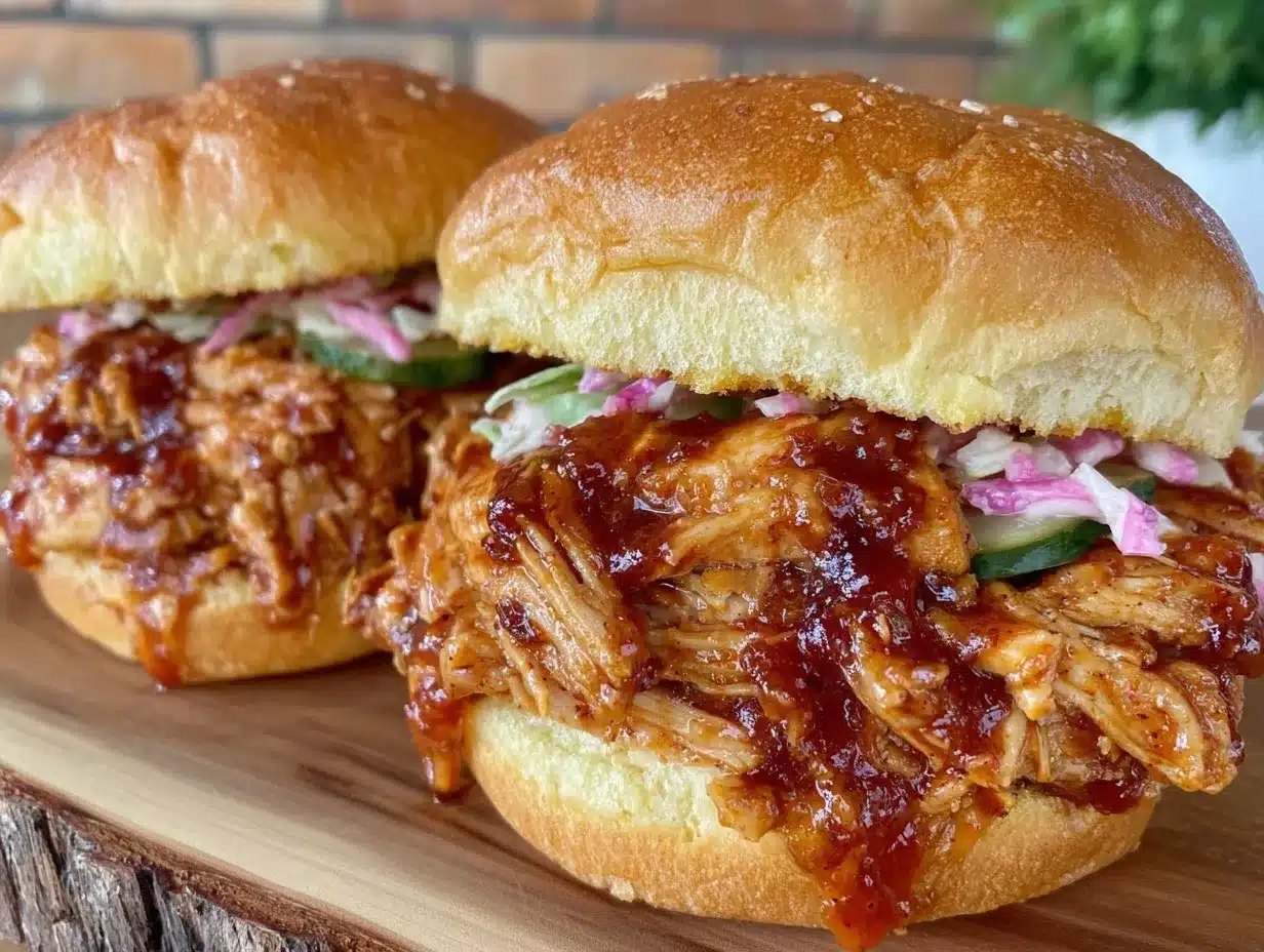 bbq pulled chicken sandwiches preparation steps