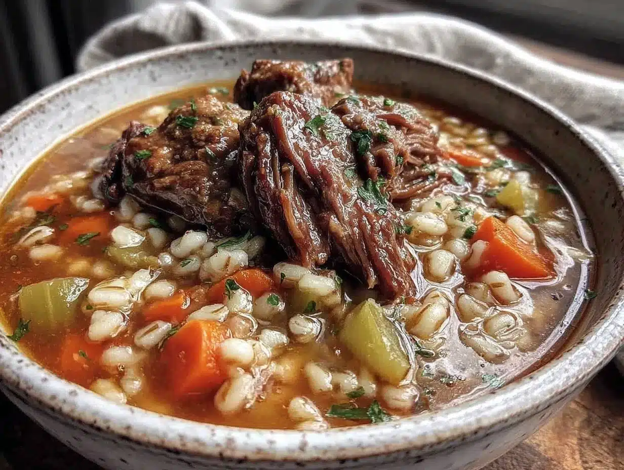 beef barley soup preparation steps