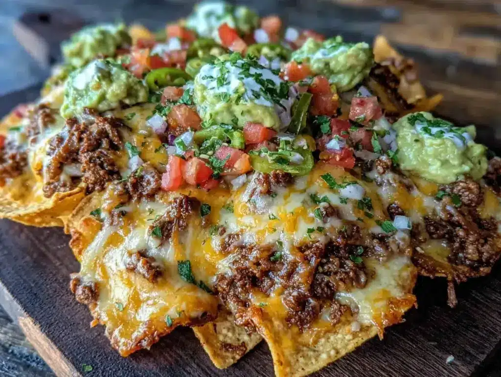 beef nachos recipe - featured image