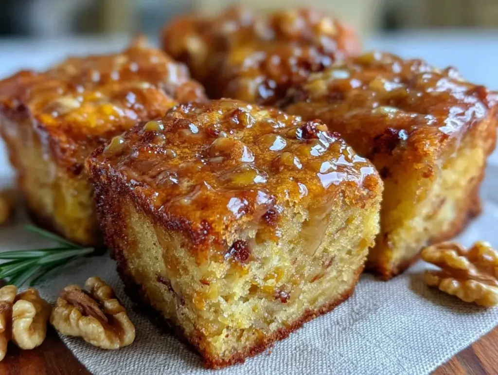 blondies with white chocolate and toasted walnuts - featured image