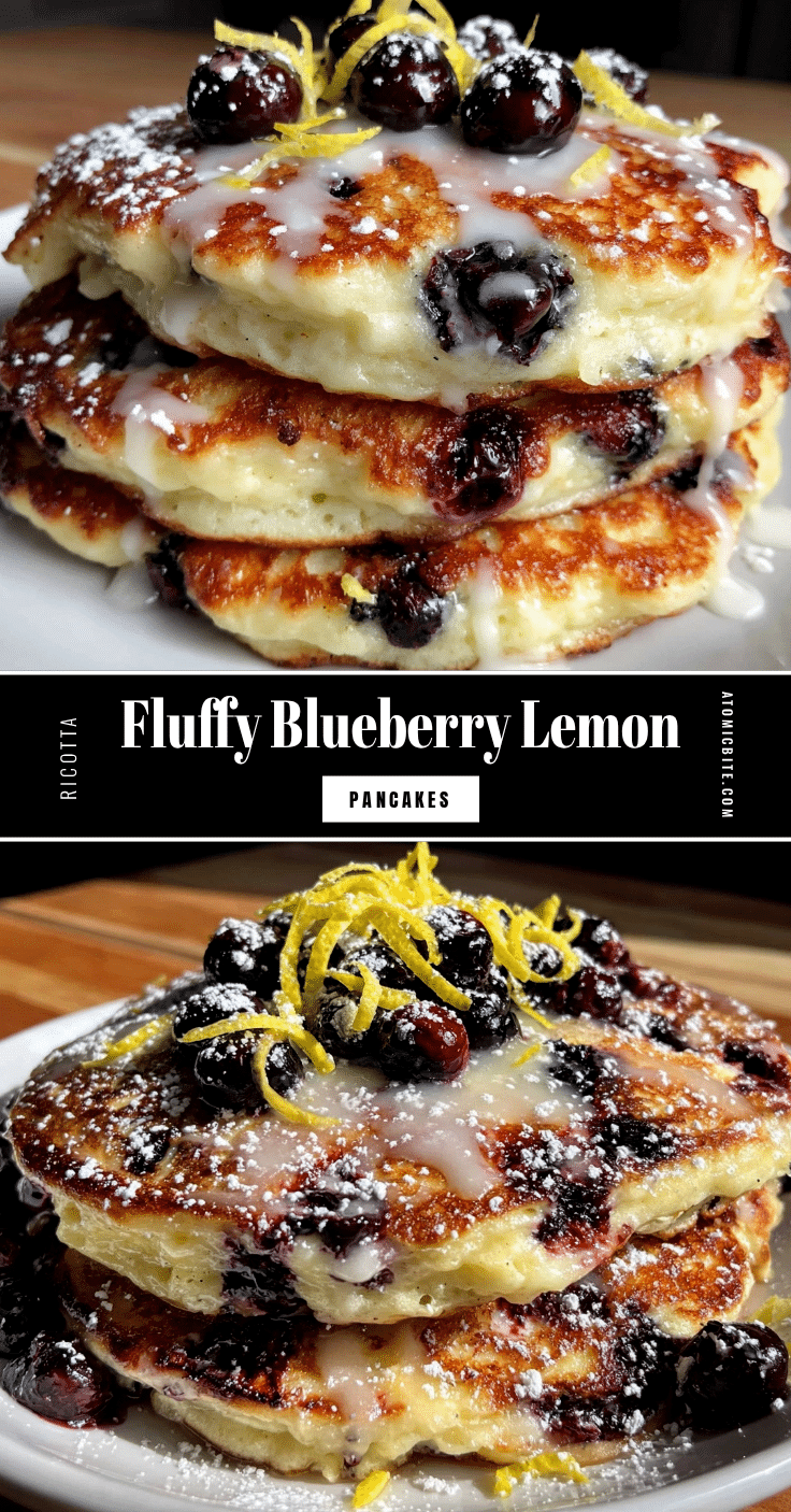 blueberry lemon ricotta pancakes recipe