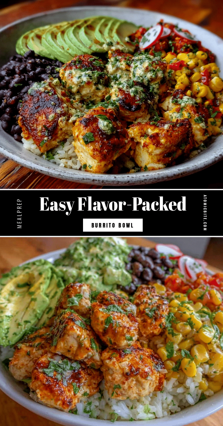 burrito bowl meal prep recipe