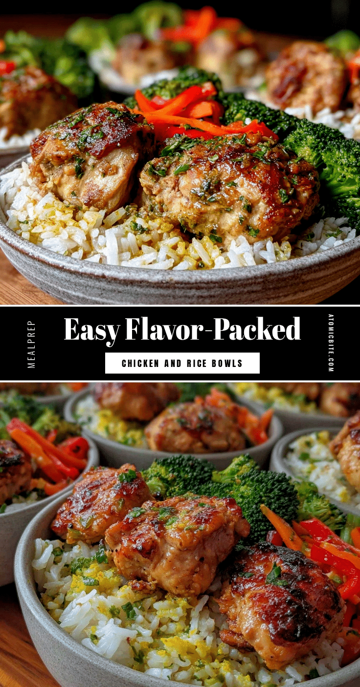 chicken and rice meal prep bowls recipe