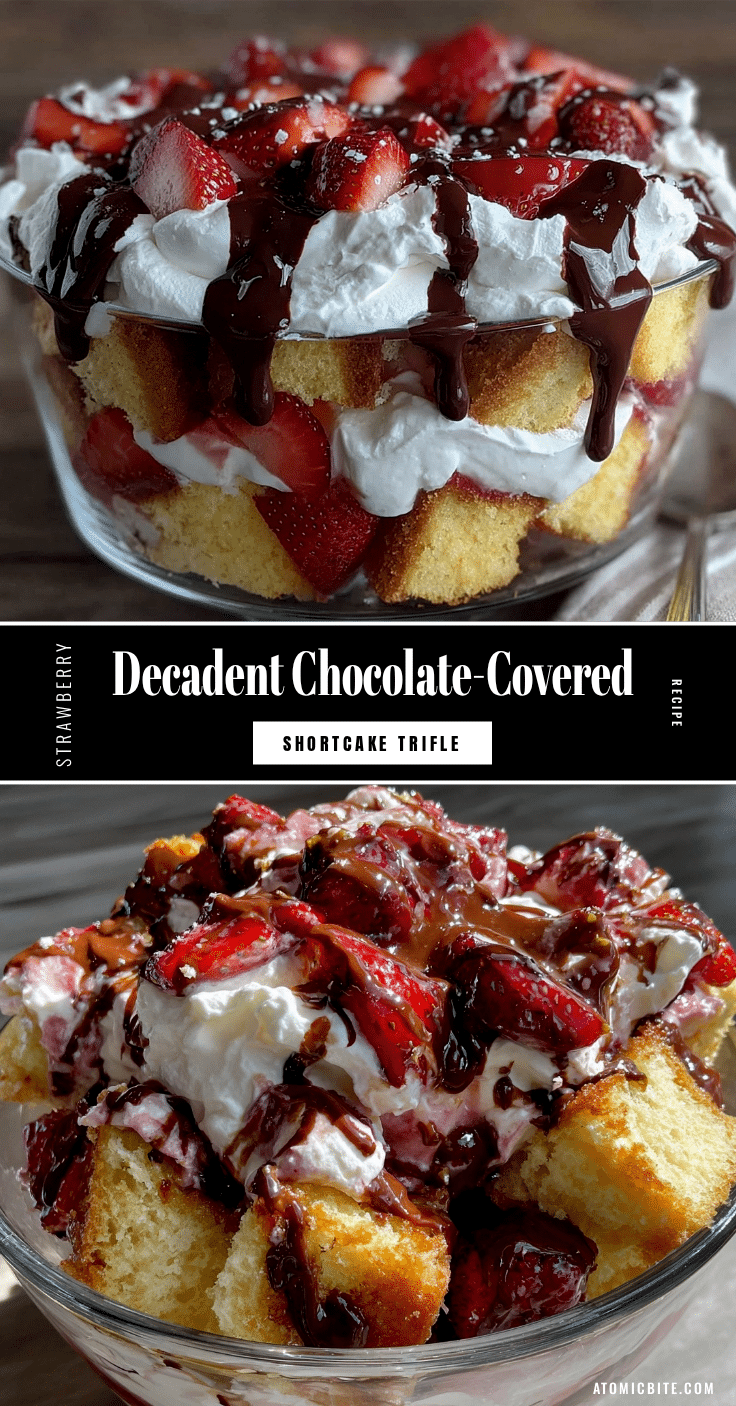 chocolate-covered strawberry shortcake trifle recipe