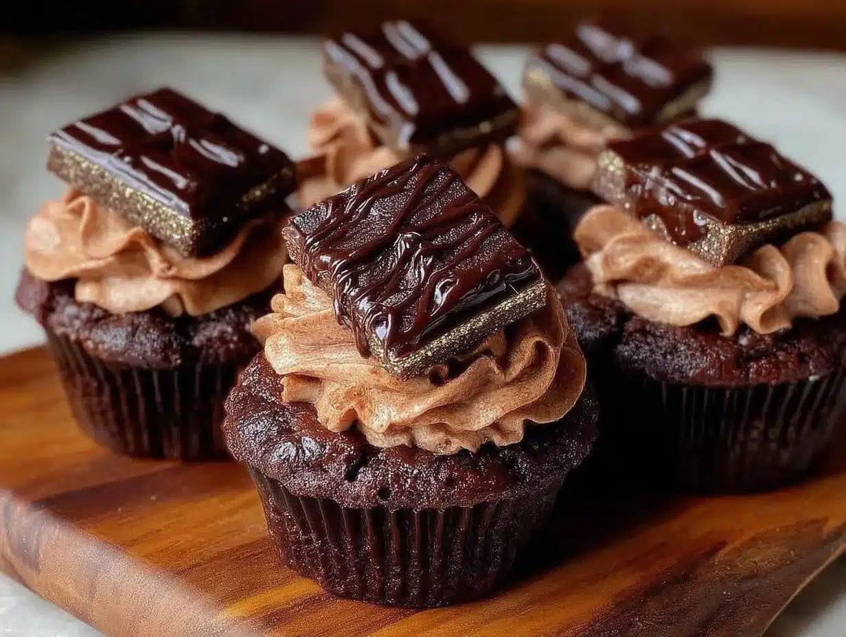chocolate graduation cap cupcakes preparation steps