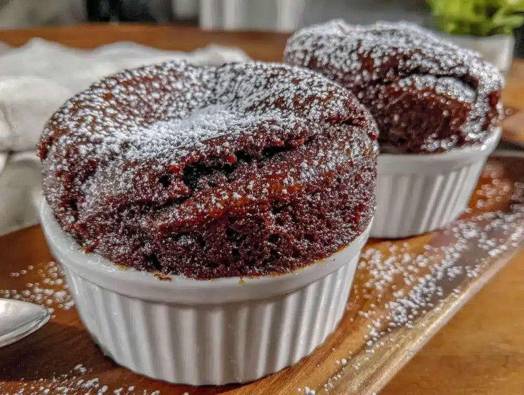 chocolate soufflé for two - featured image
