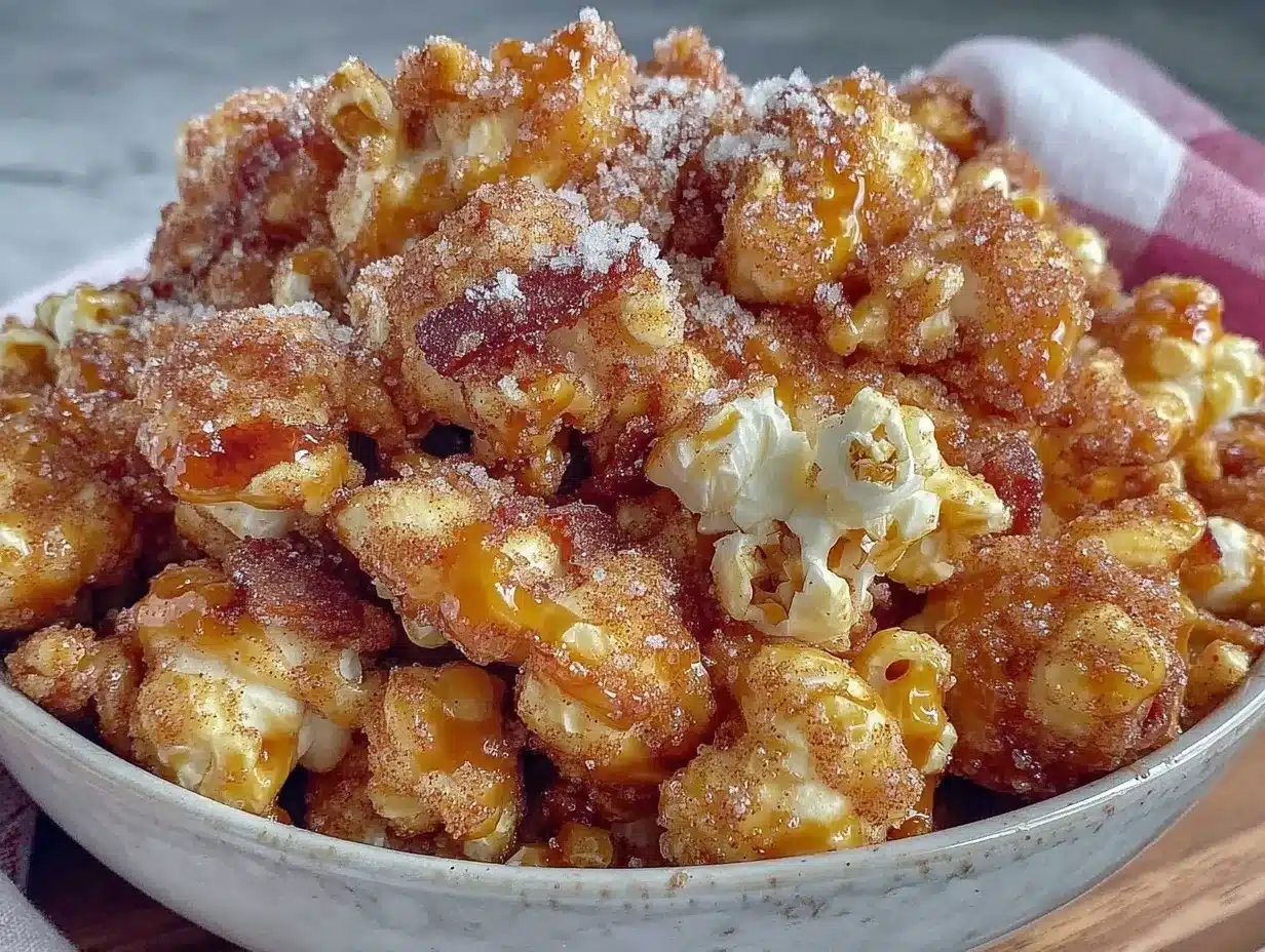 cinnamon sugar popcorn mix preparation steps