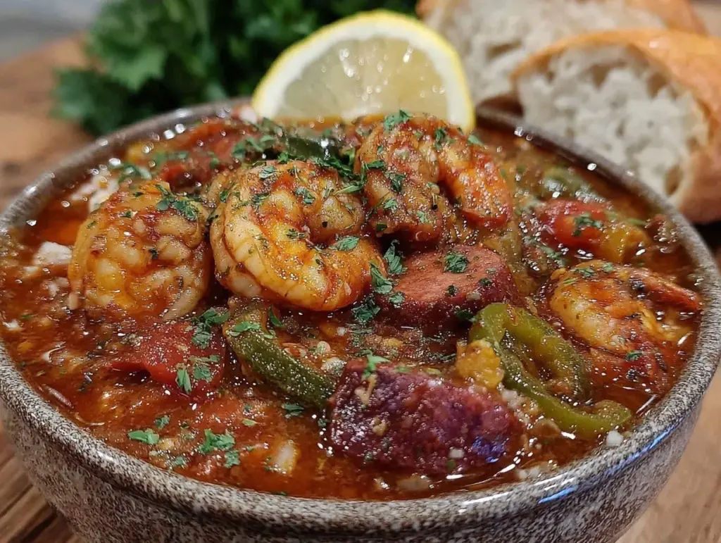 comforting gumbo recipe - featured image