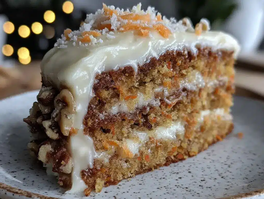 cozy carrot cake with cream cheese frosting - featured image