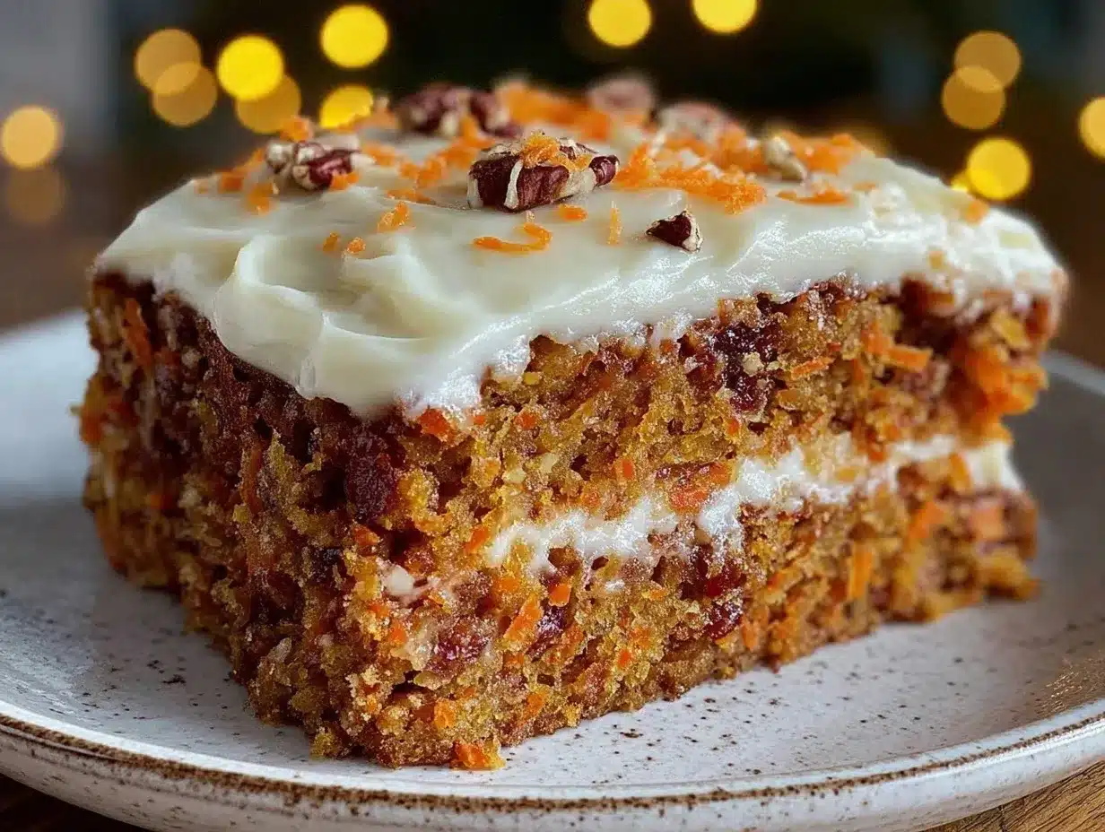 cozy carrot cake with cream cheese frosting preparation steps