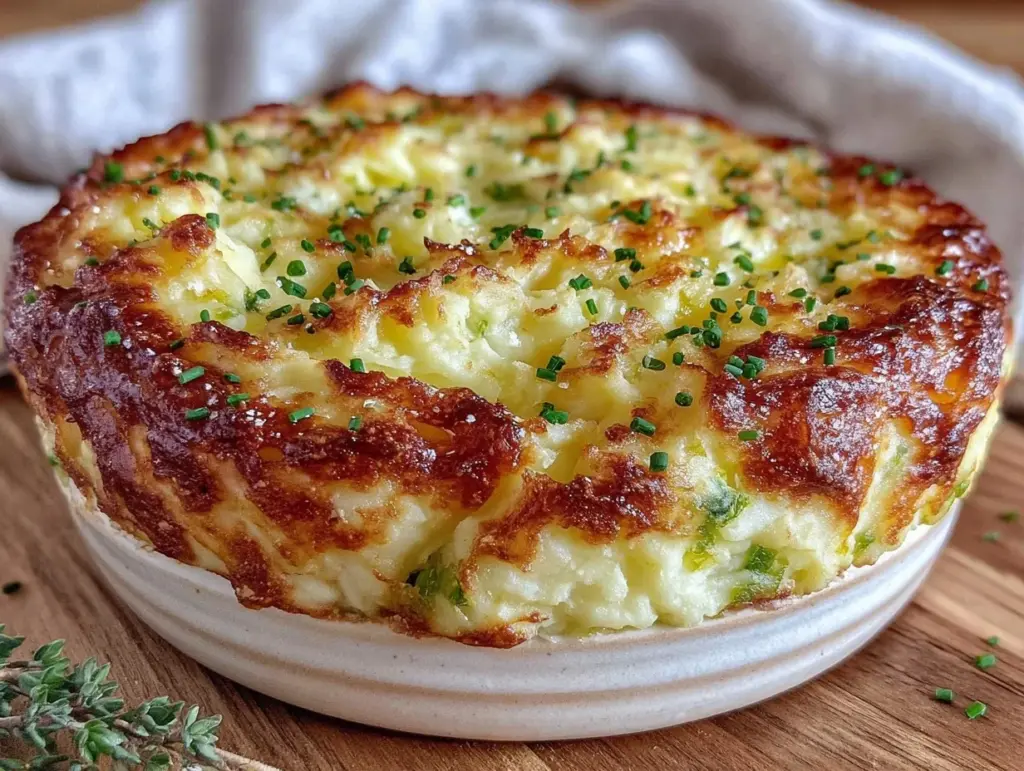 cozy colcannon potato casserole - featured image