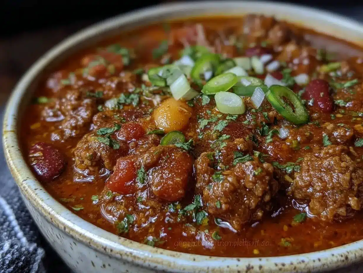 cozy crockpot chili with beans preparation steps