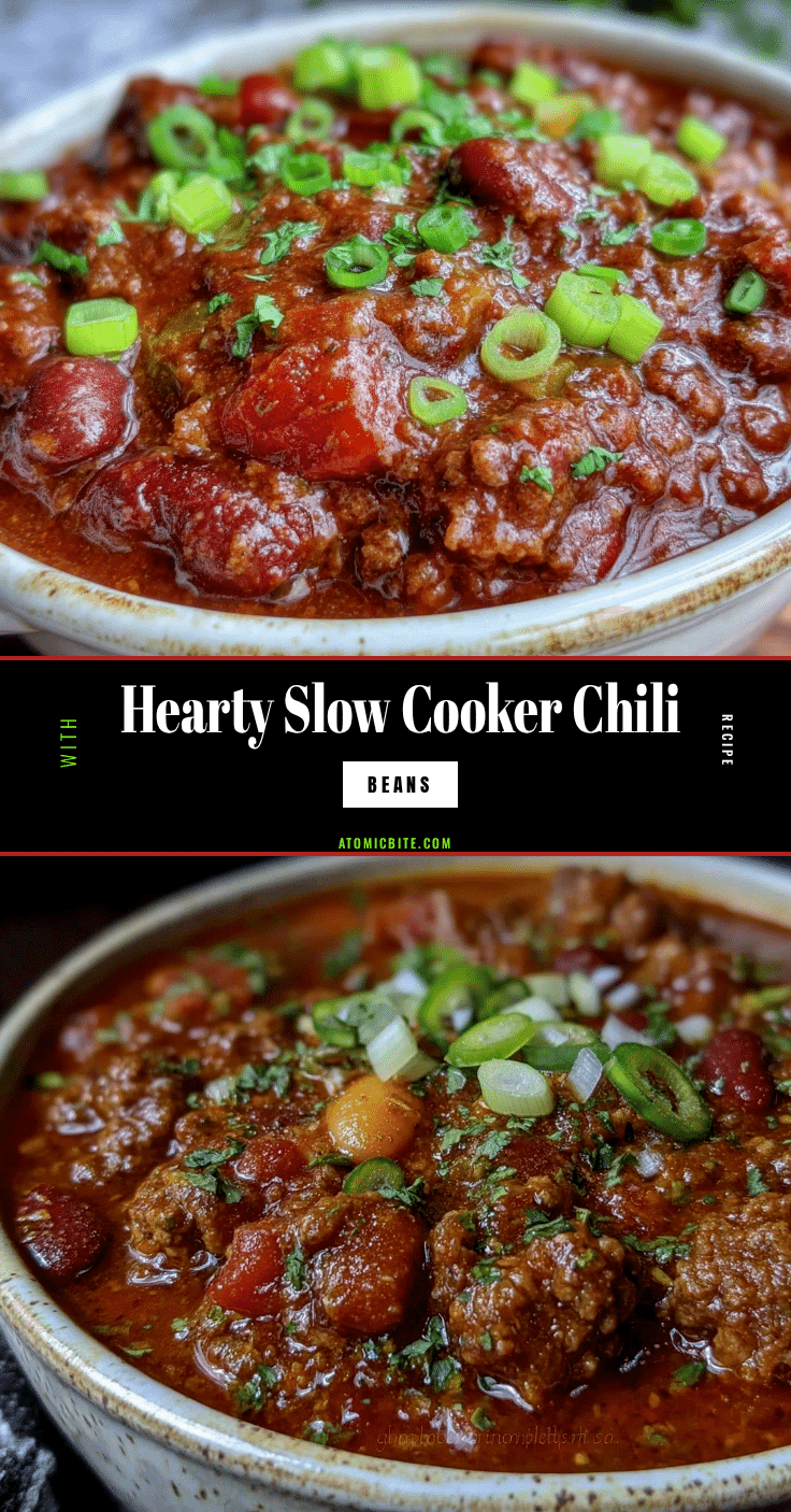 cozy crockpot chili with beans recipe