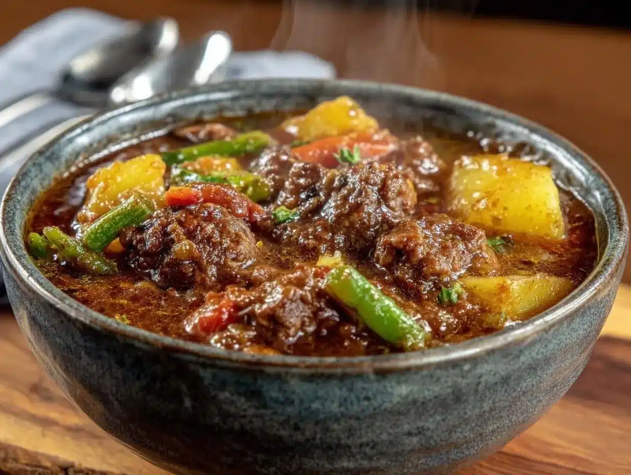 cozy hamburger soup recipe preparation steps