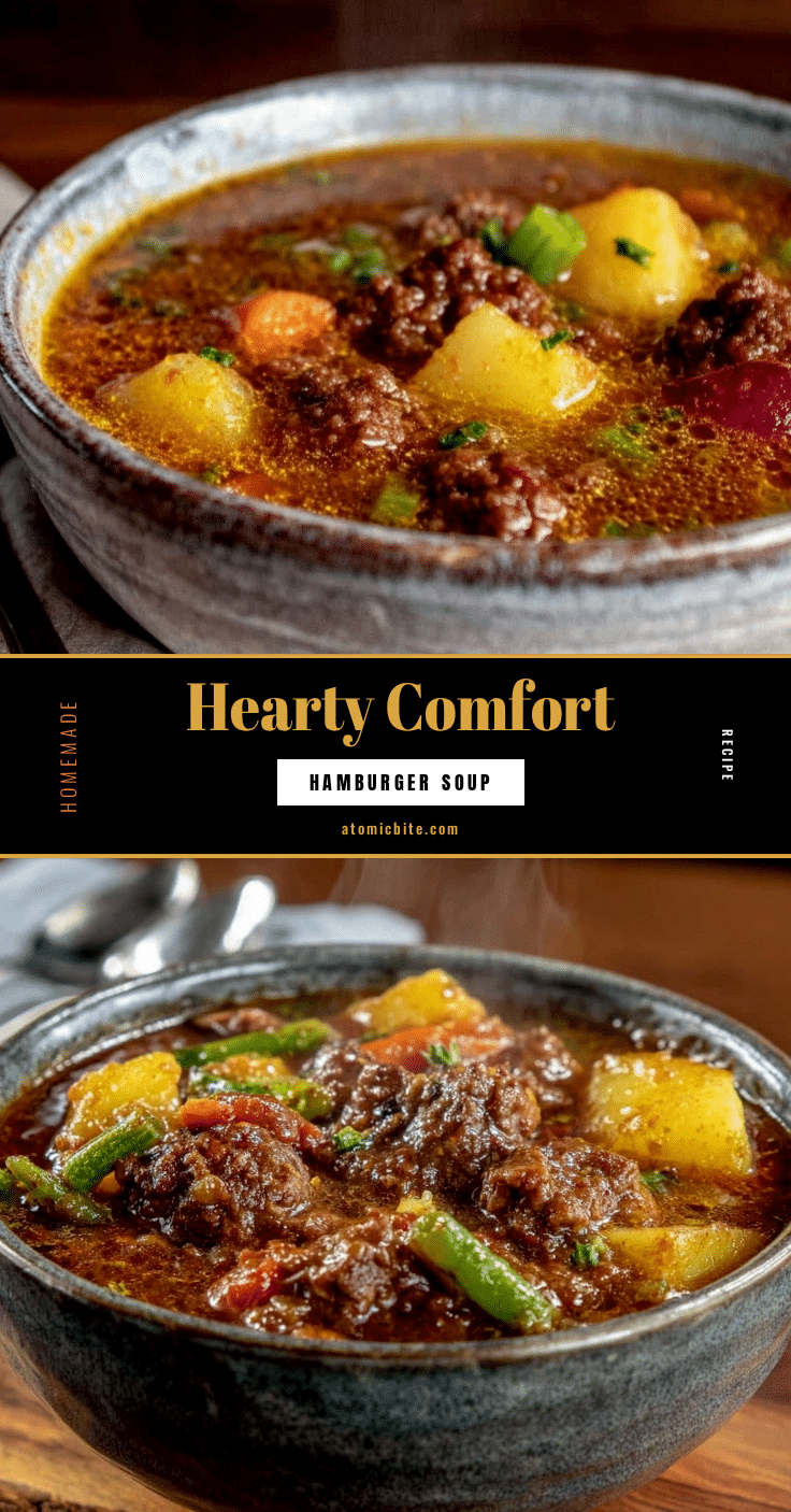 cozy hamburger soup recipe recipe