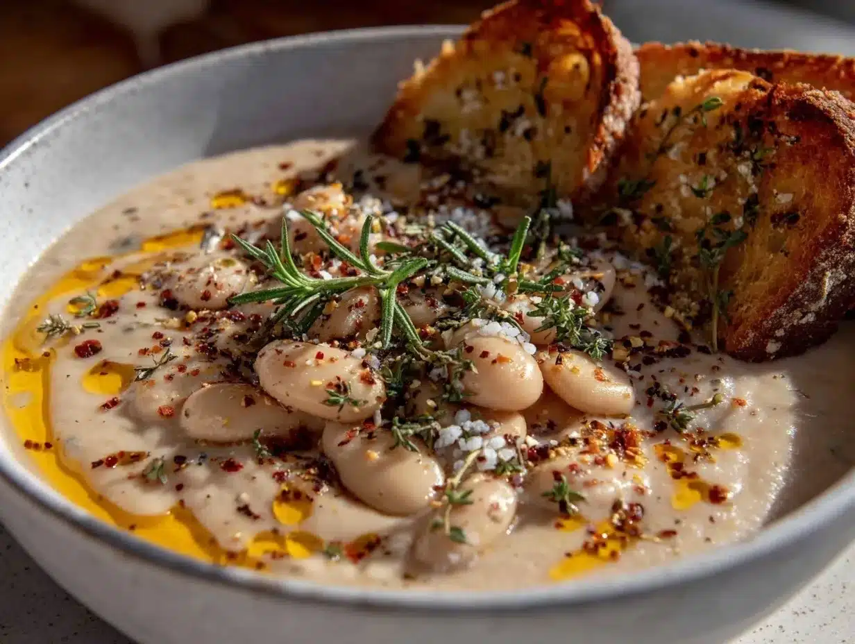 cozy white bean soup preparation steps