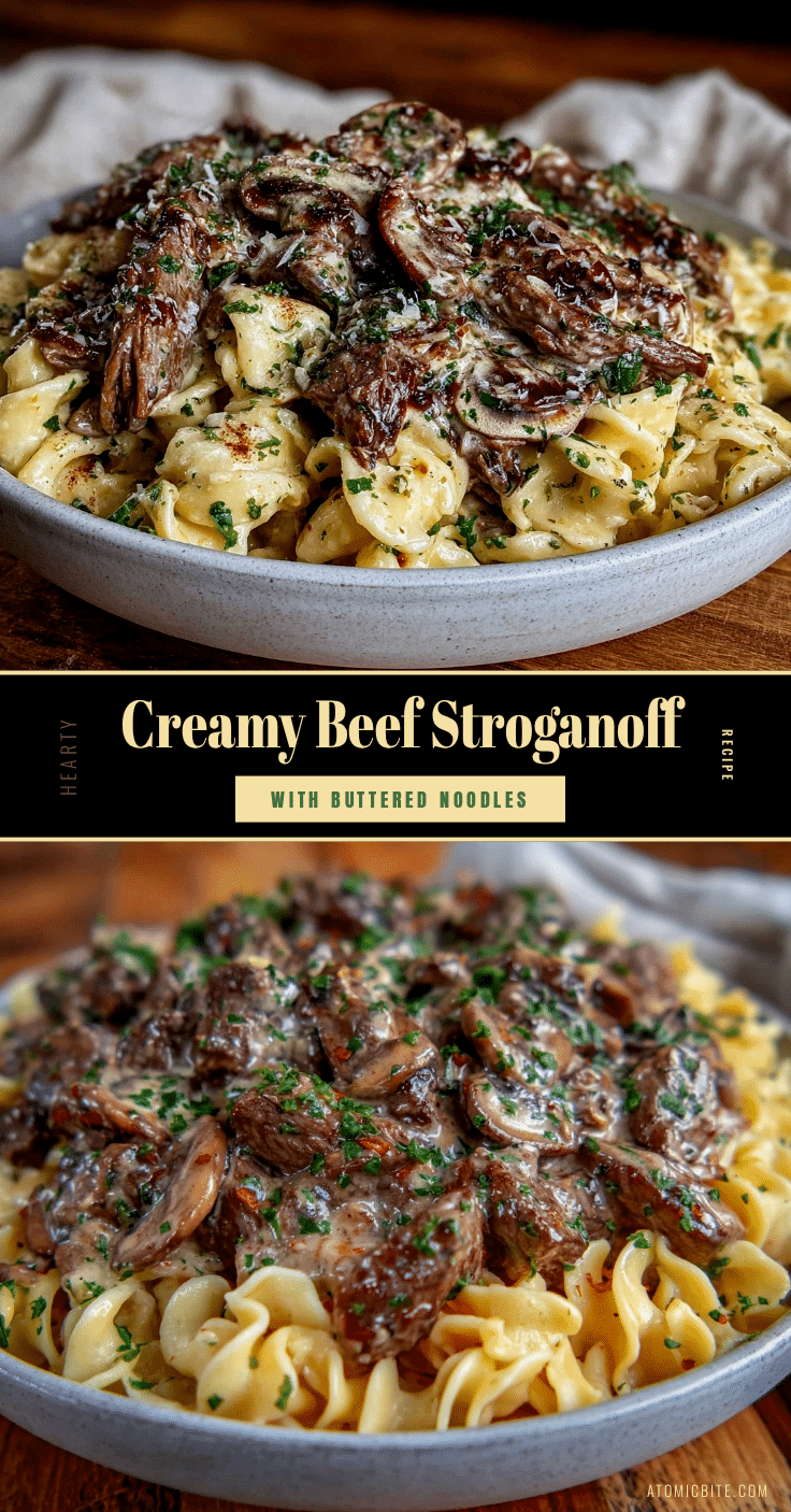 creamy beef stroganoff recipe