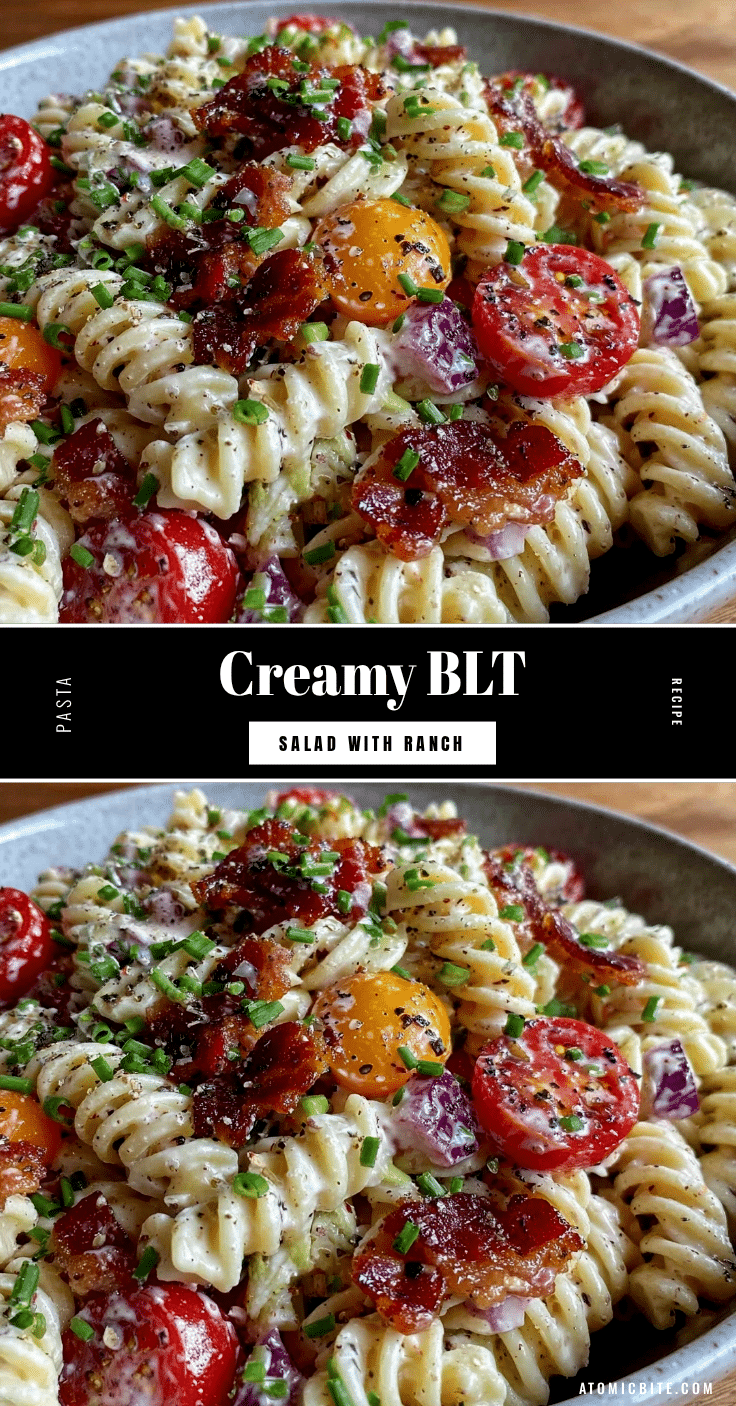 creamy BLT pasta salad recipe