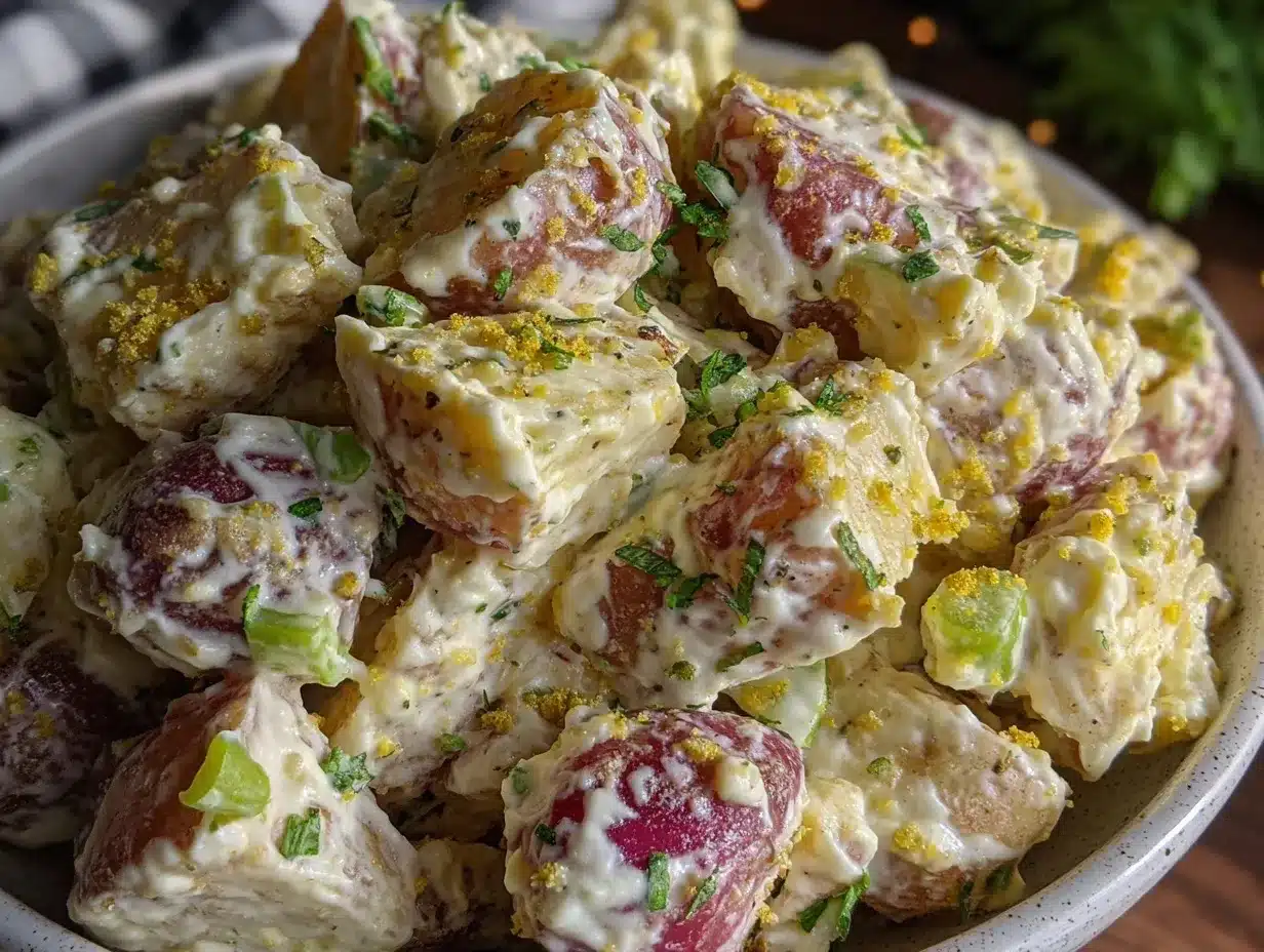 creamy classic potato salad preparation steps