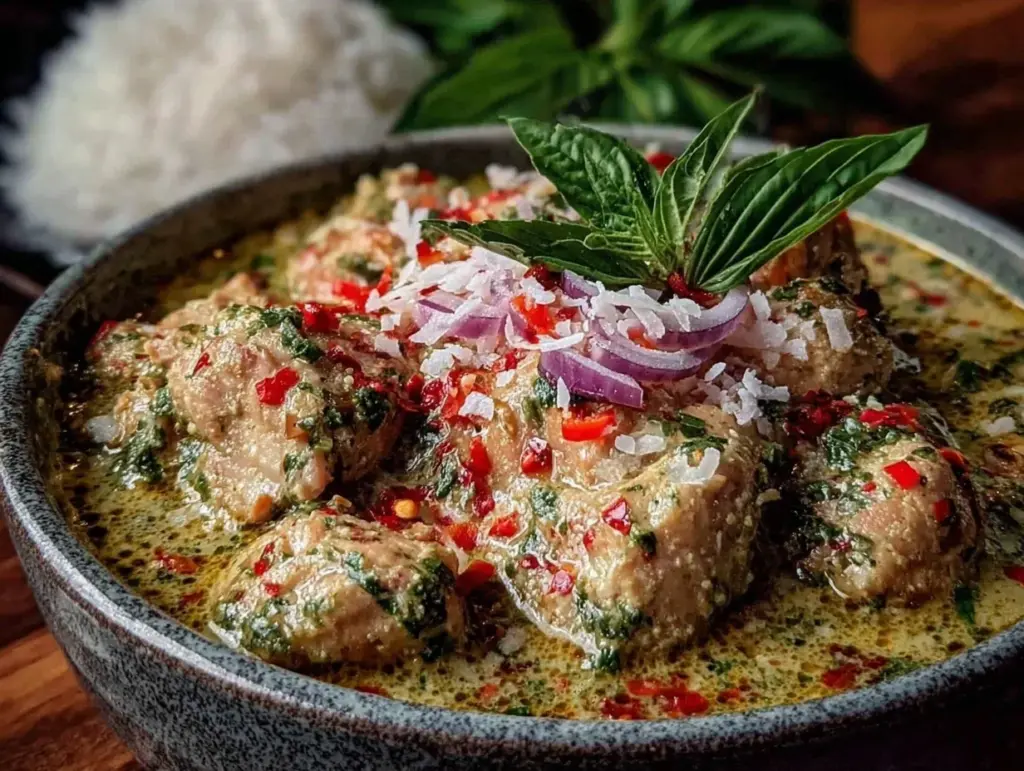 creamy coconut curry chicken - featured image