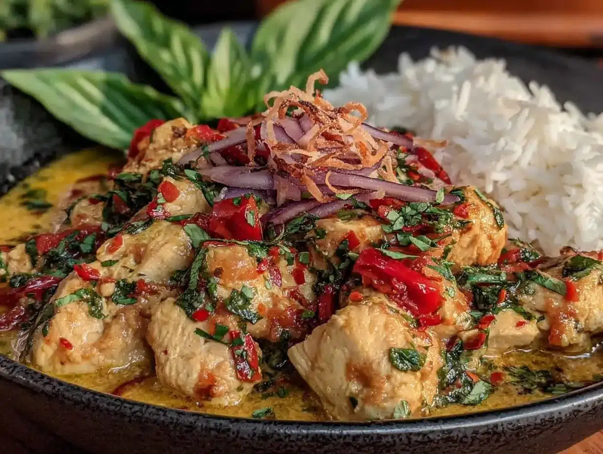 creamy coconut curry chicken preparation steps
