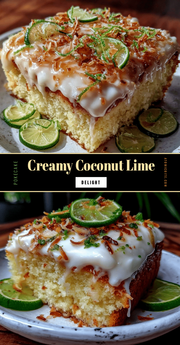 creamy coconut lime poke cake recipe