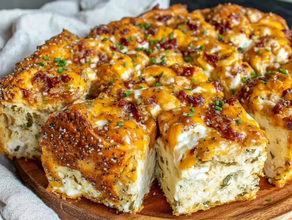 creamy everything bagel breakfast casserole preparation steps