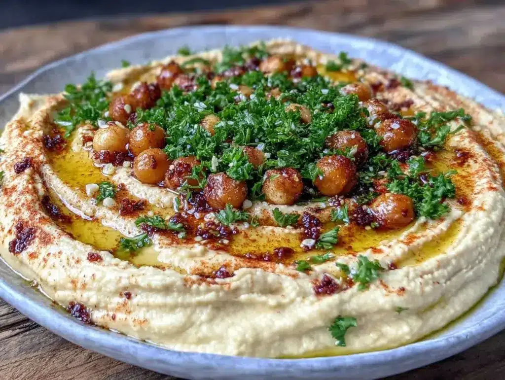 creamy hummus from scratch - featured image