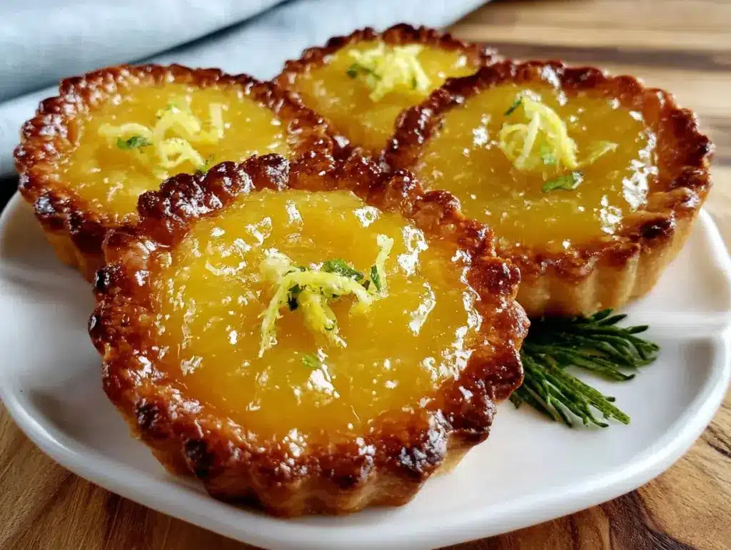 creamy lemon curd tartlets - featured image