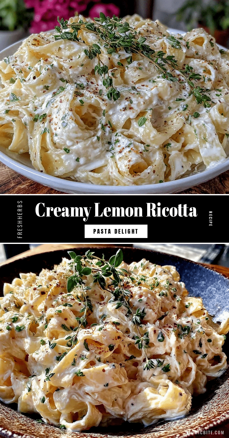 creamy lemon ricotta pasta recipe