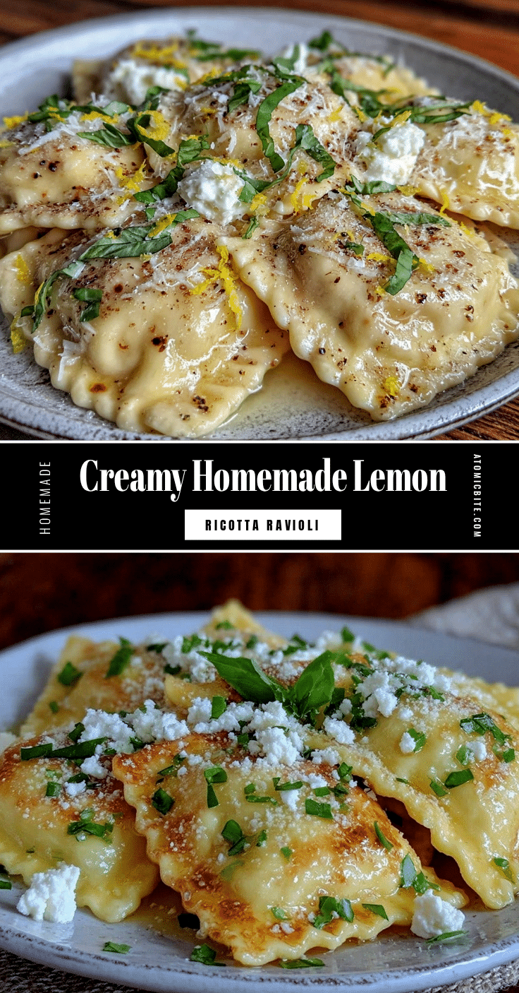 creamy lemon ricotta ravioli recipe