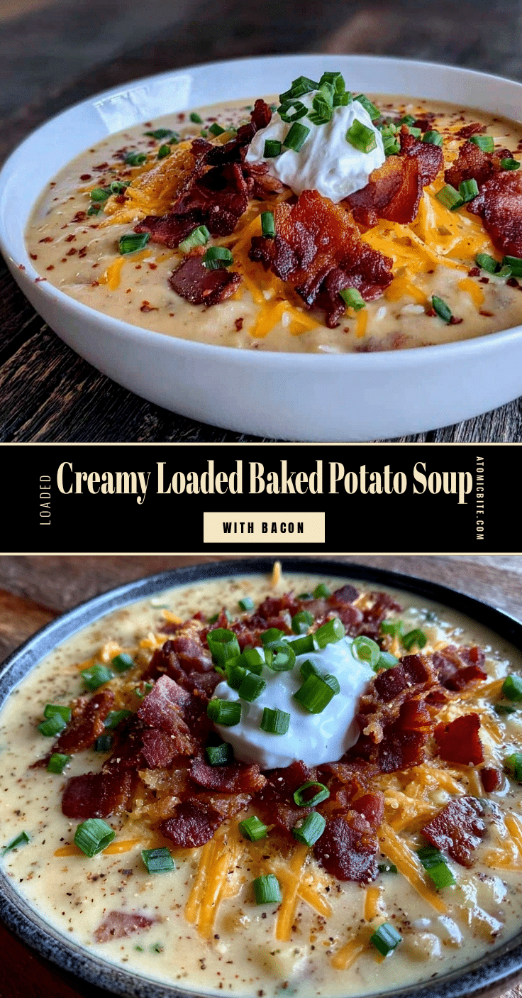creamy loaded baked potato soup recipe