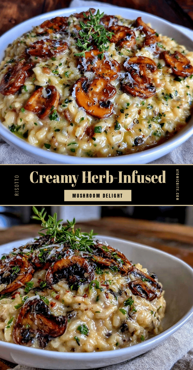 creamy mushroom risotto recipe