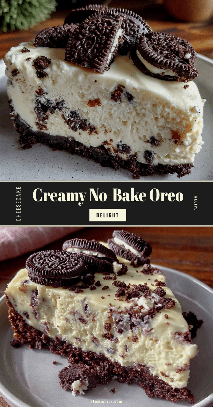 Creamy No-Bake Oreo Cheesecake Delight recipe