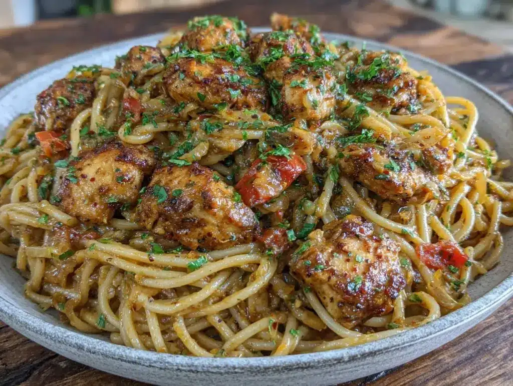 creamy one-pot Cajun chicken pasta - featured image