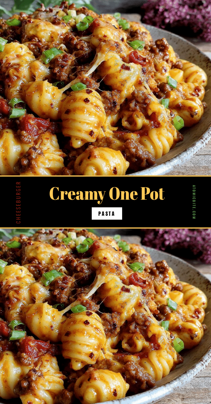 creamy one pot cheeseburger pasta recipe
