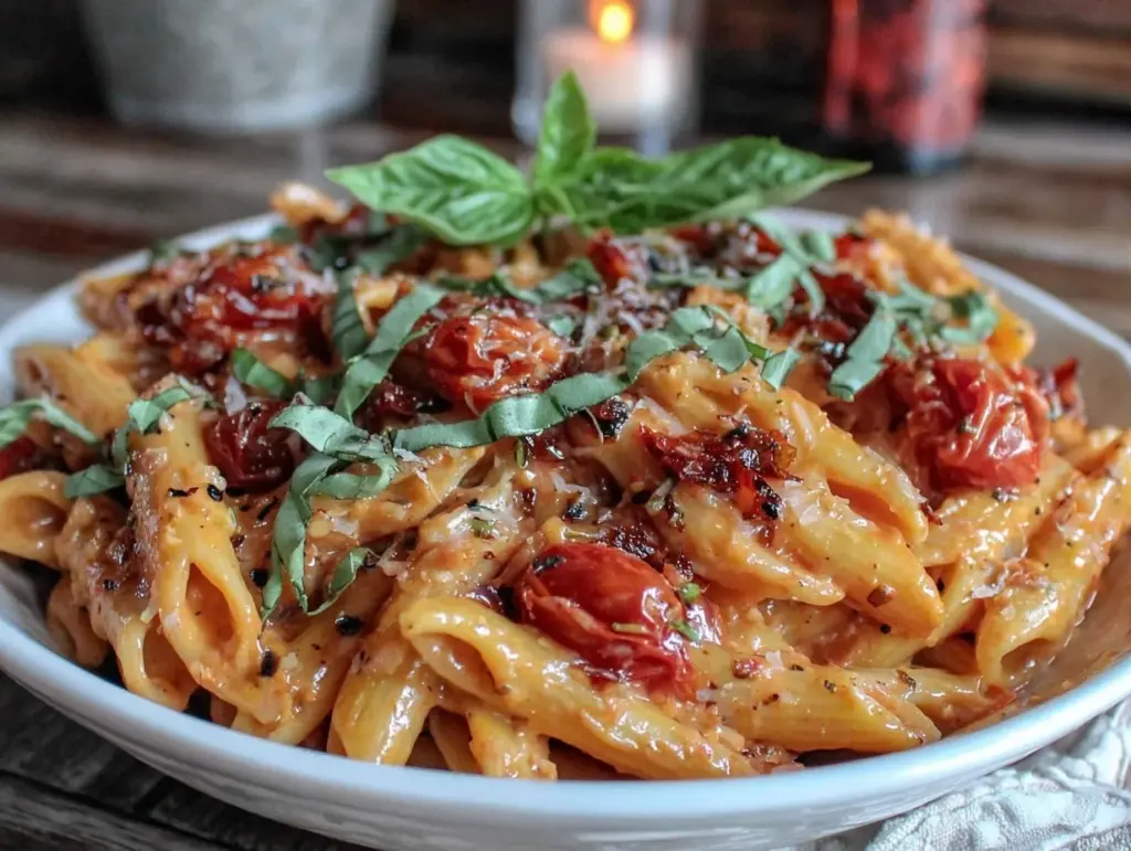 creamy penne alla vodka - featured image
