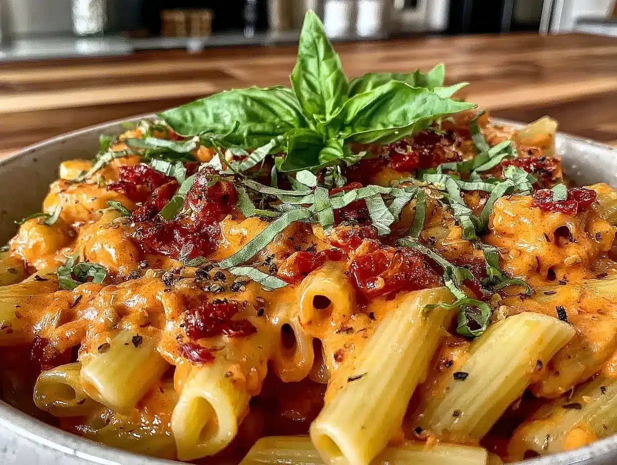 creamy penne alla vodka preparation steps